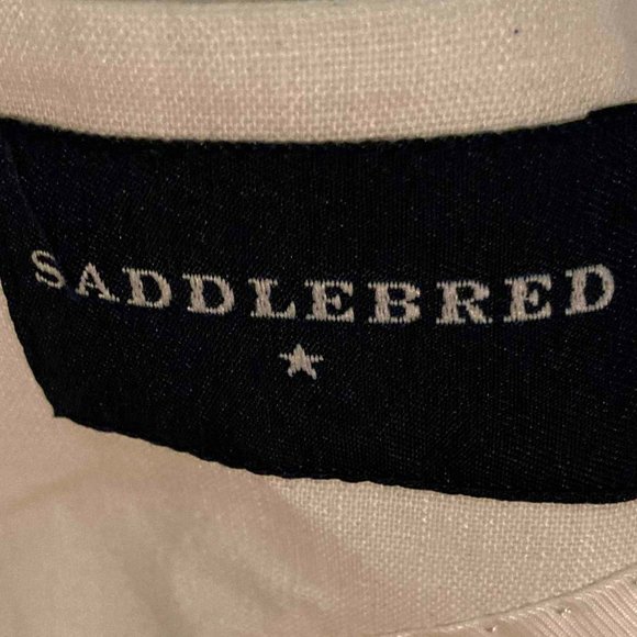 SADDLEBRED WHITE LINEN SPORTS COAT - Picture 2 of 8
